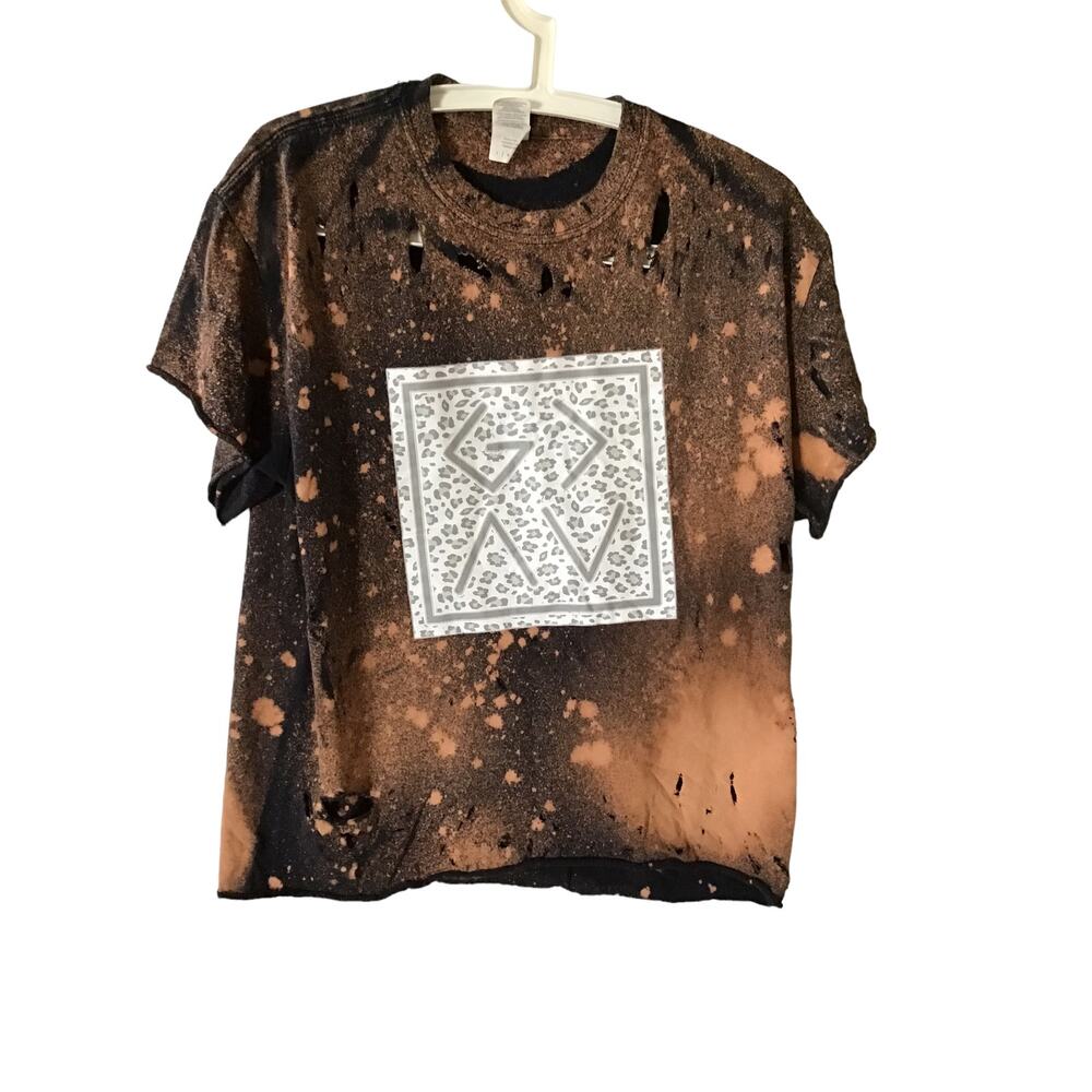Women's Graphic “Holey” Tee Size L or Men's Size S